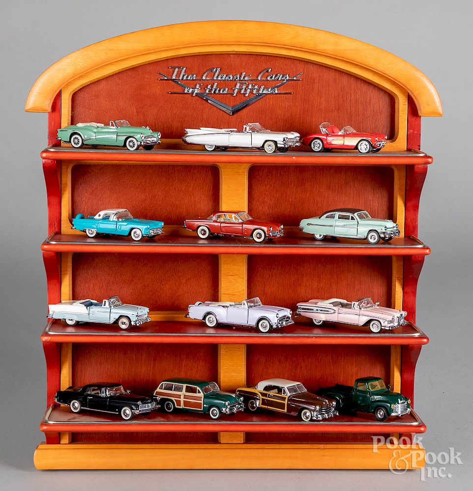 Franklin Mint Classic Cars of the Fifties display sold at auction