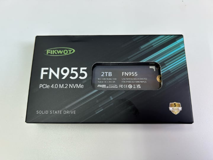 12,733円と格安の2TB M.2 SSD「Fikwot FN955」、蝉族との噂ですがその