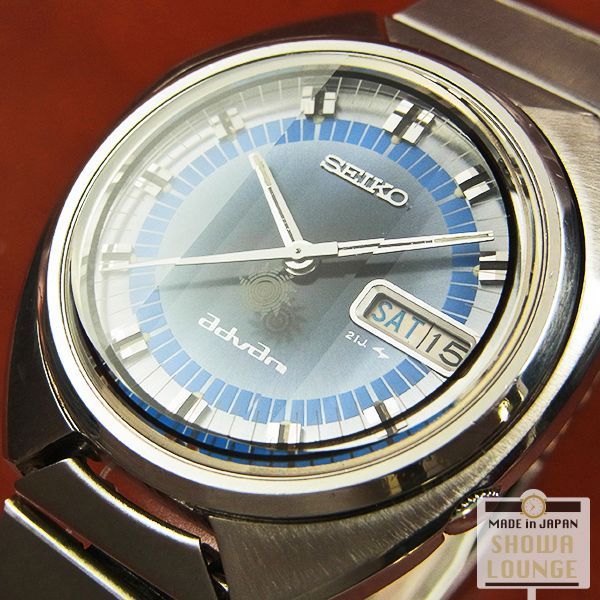 セイコー SEIKO アドバン ブルーグラデーションダイヤル 希少なメモリ