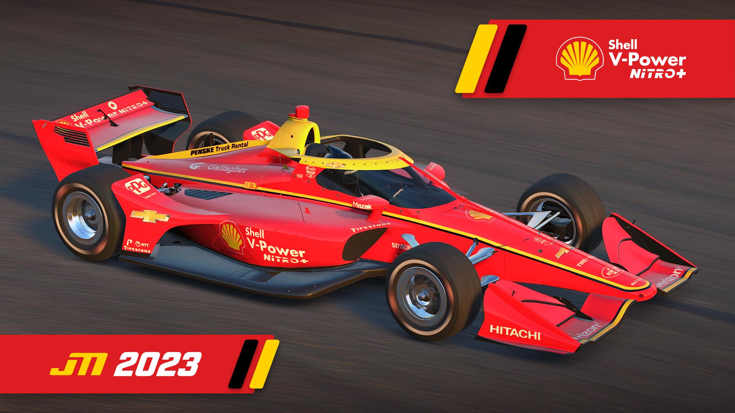 2023 Josef Newgarden Shell V-Power Dallara IR18 by Jeff McKeand