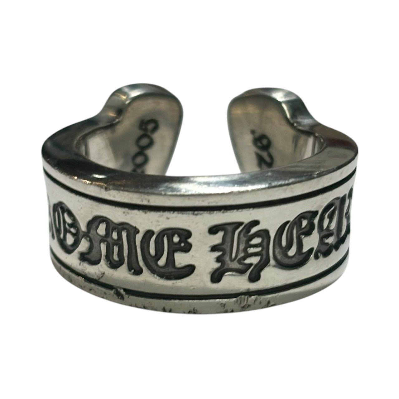 CHROME HEARTS(クロムハーツ) SCROLL LABEL RING ラージ スクロール