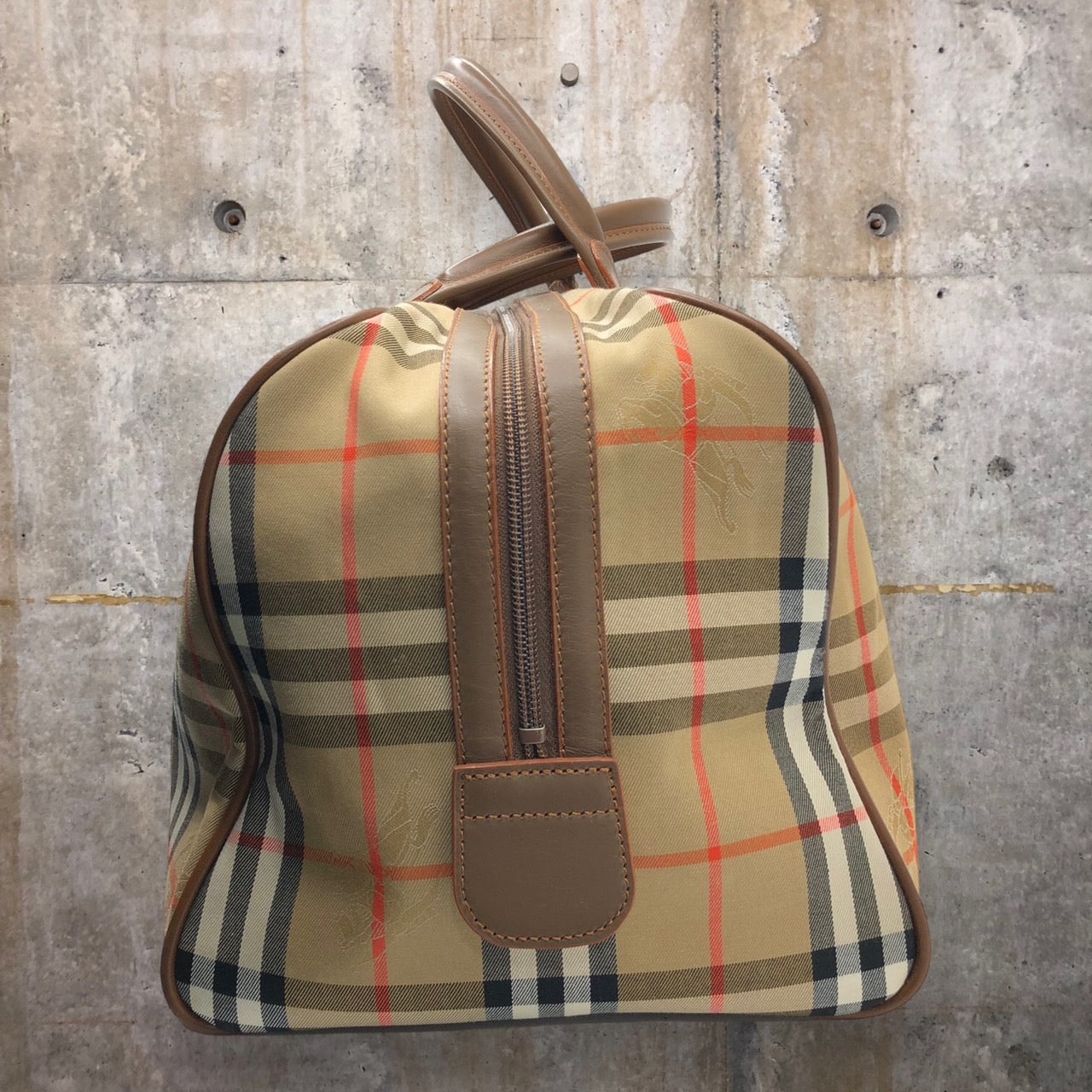 BURBERRY(バーバリー) ロゴノヴァチェックボストンバッグ/旅行鞄