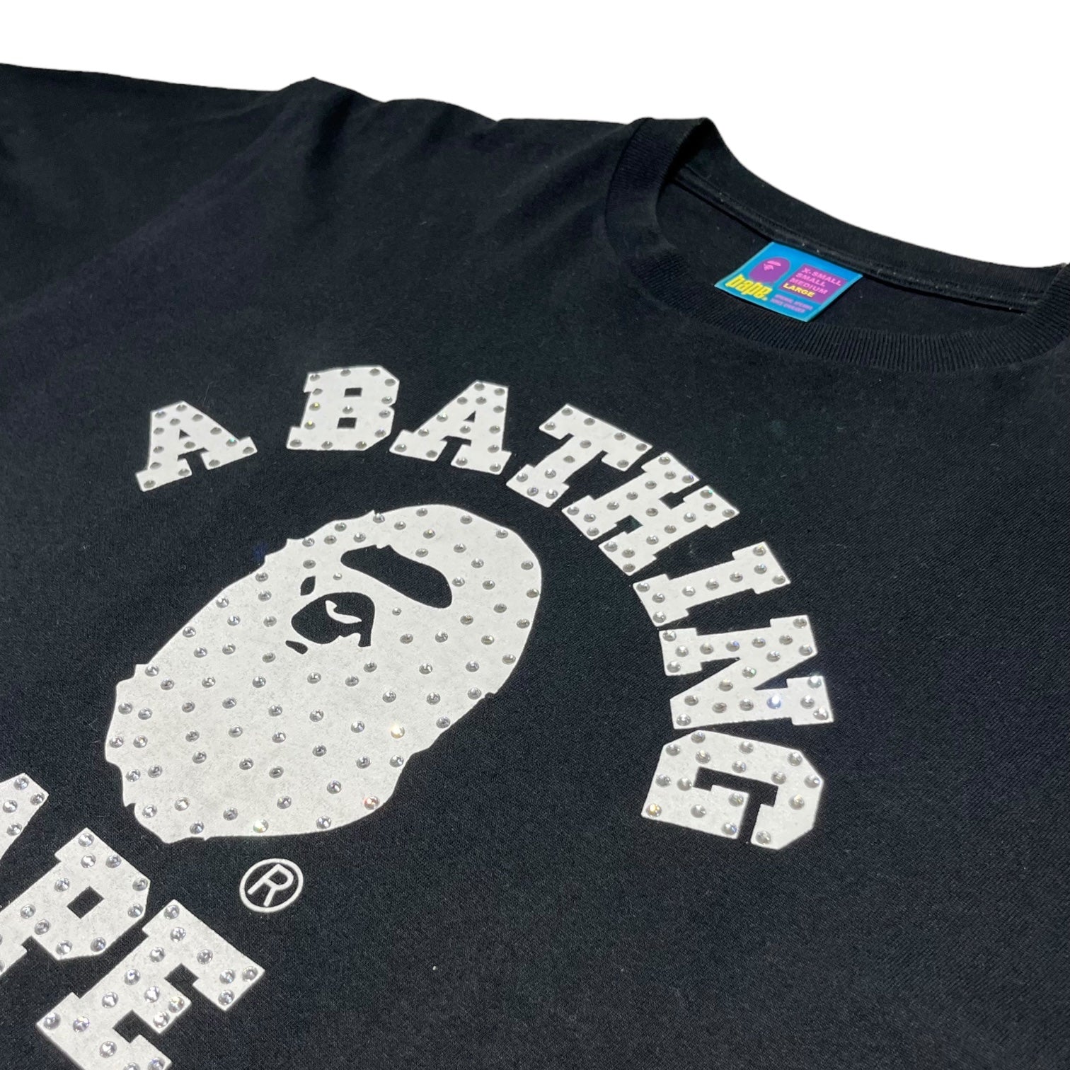 A BATHING APE(アベイシングエイプ) 00's Lightstone Monkey Logo T
