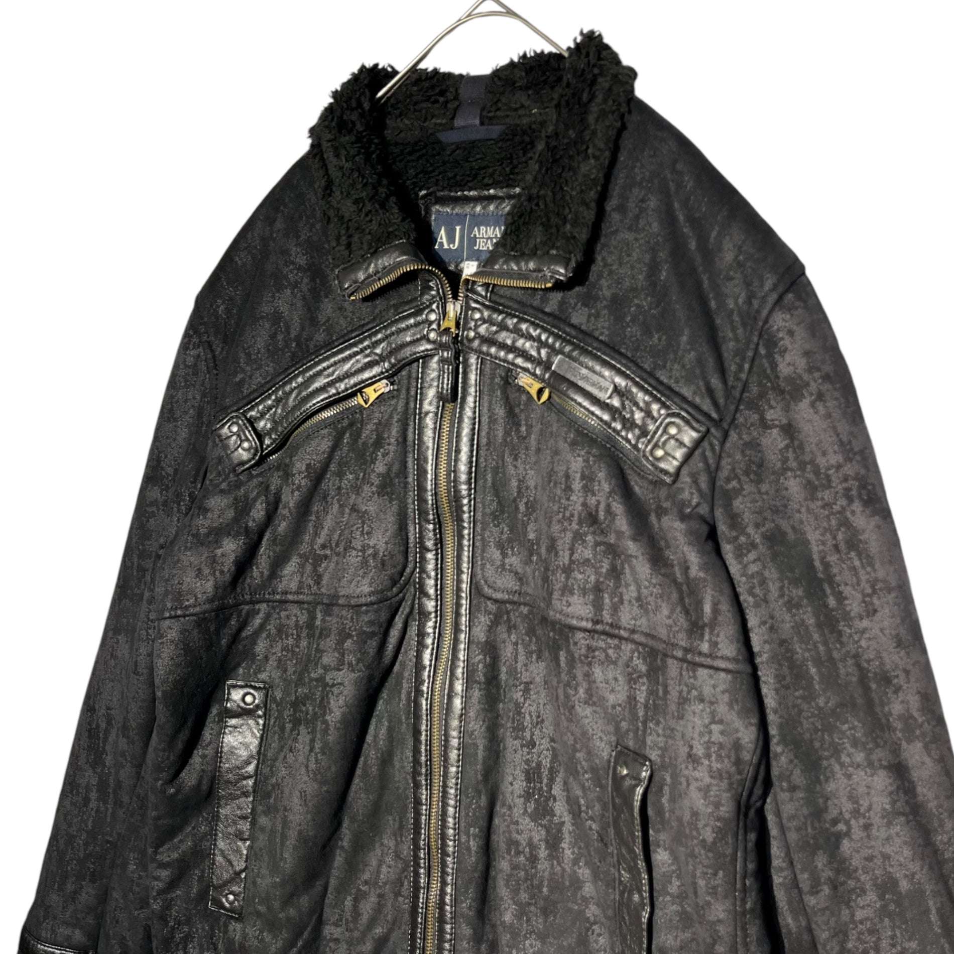 ARMANI JEANS(アルマーニジーンズ) 00's Eco leather pumping boa