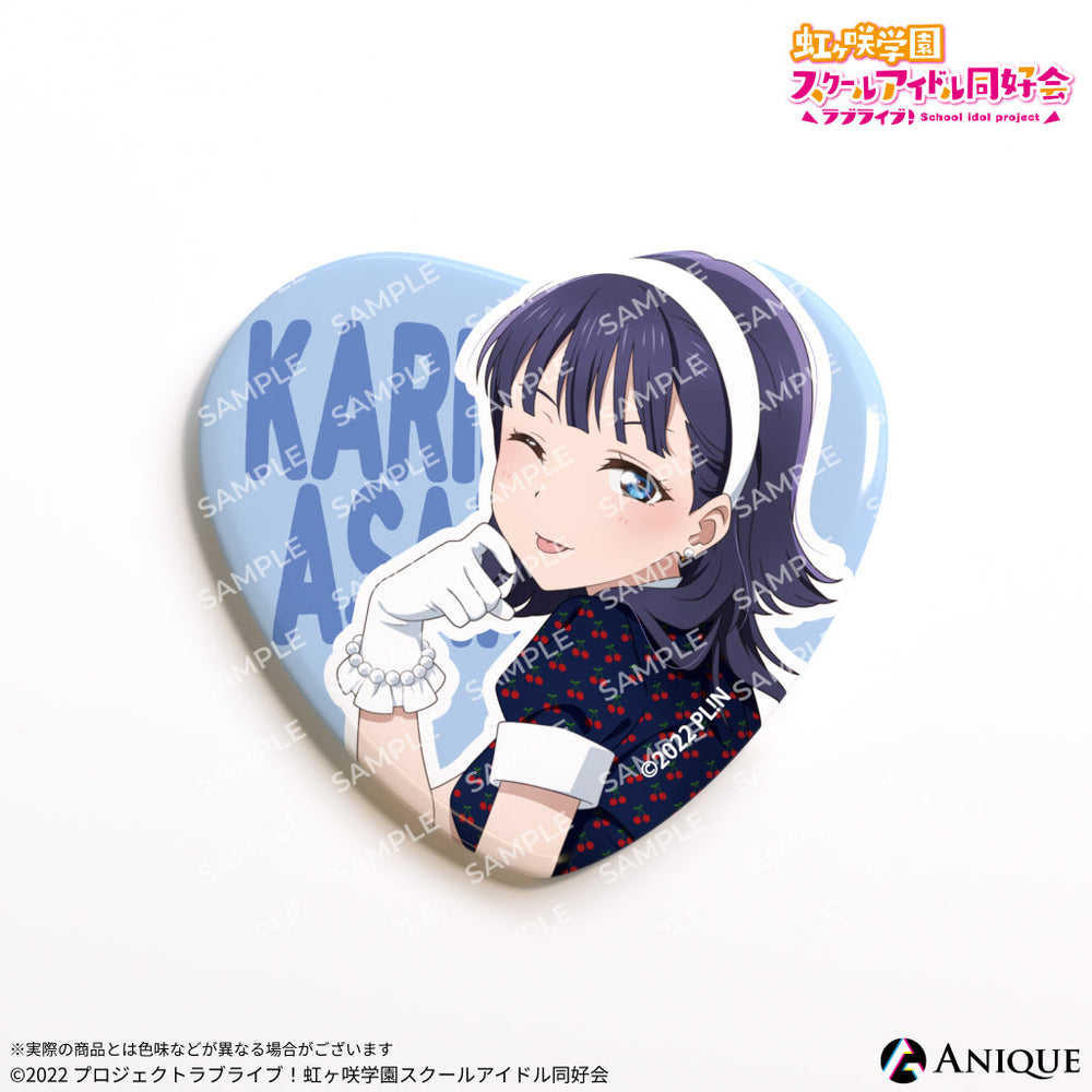 虹ヶ咲 5th スクエア缶バッジ 栞子 虹ヶ咲 5th スクエア缶バッジ 栞子