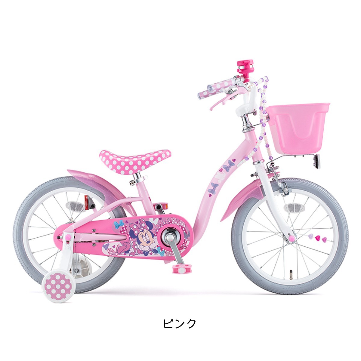 アイデス ミニーマウス ポルカドット S16 幼児自転車 16インチ 3歳半