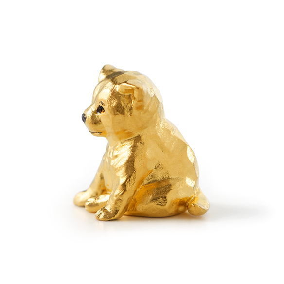 純金オブジェ 「子いぬ」 | 高品質 金・プラチナ