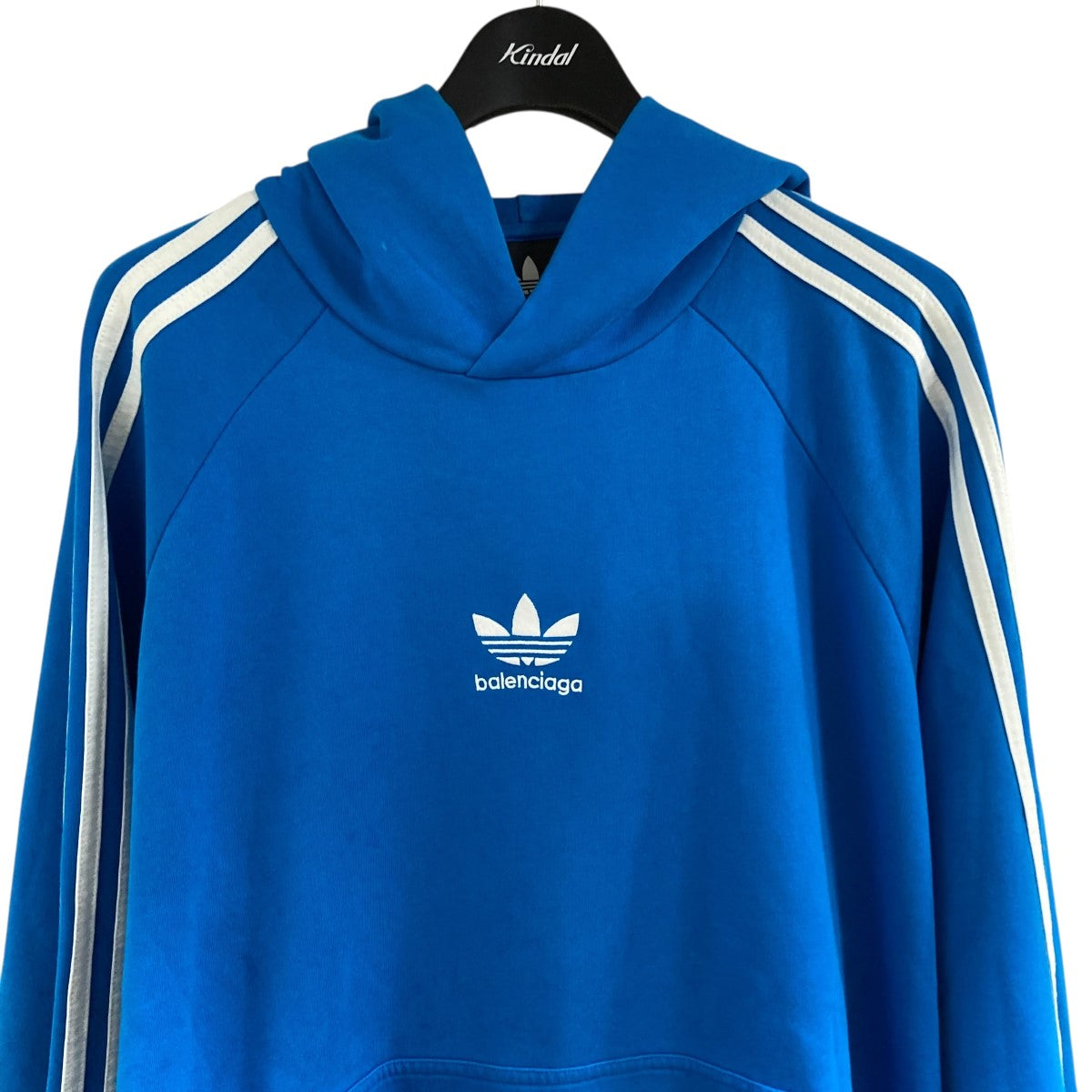 BALENCIAGA×adidas プルオーバーパーカー 729322 スカイブルー サイズ