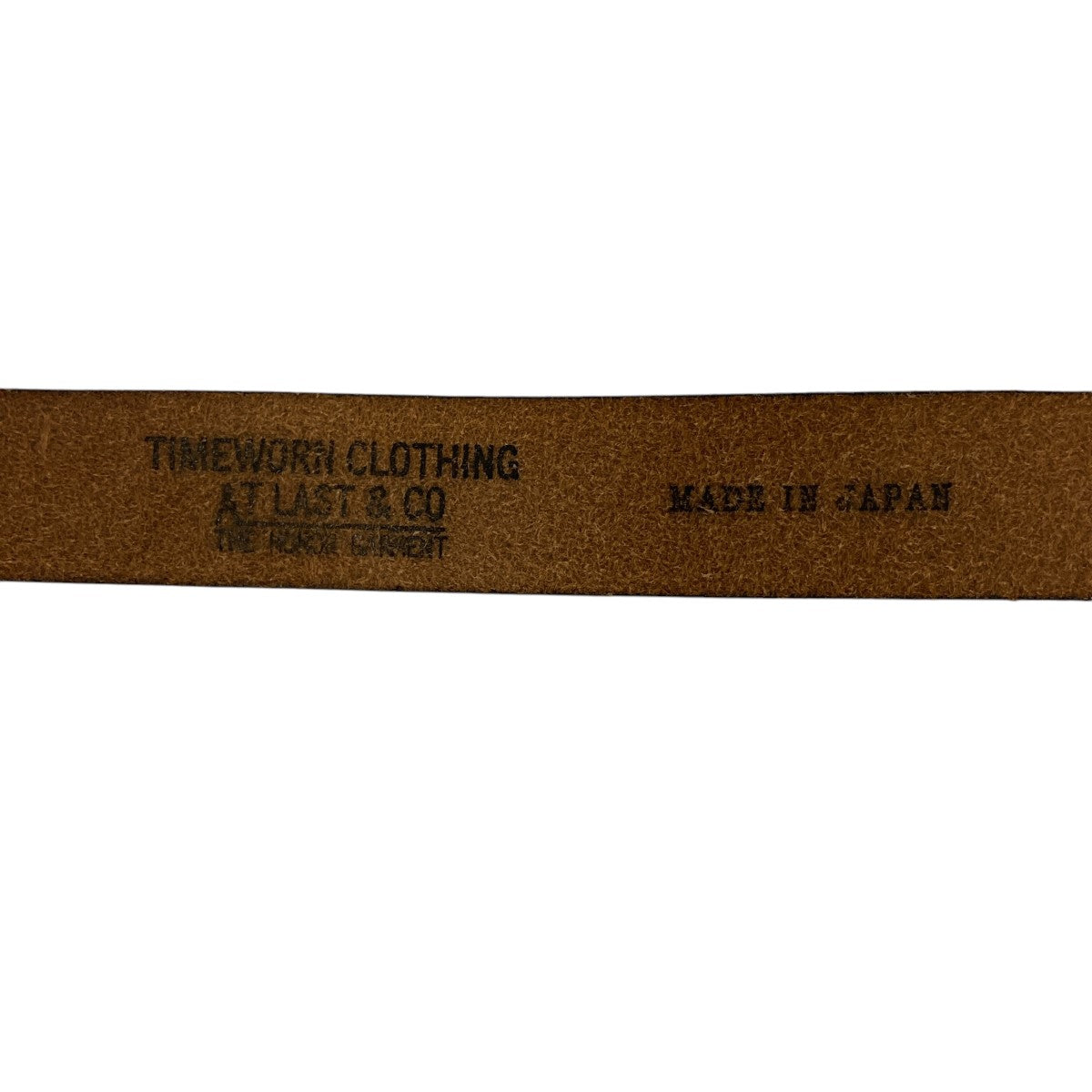 ATLAST ＆ CO(アットラスト) INITIAL BELTレザーベルト ブラウン