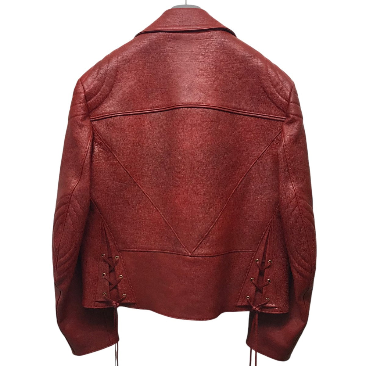 PRADA(プラダ) ダブルライダースジャケット UPW416 レッド サイズ 50