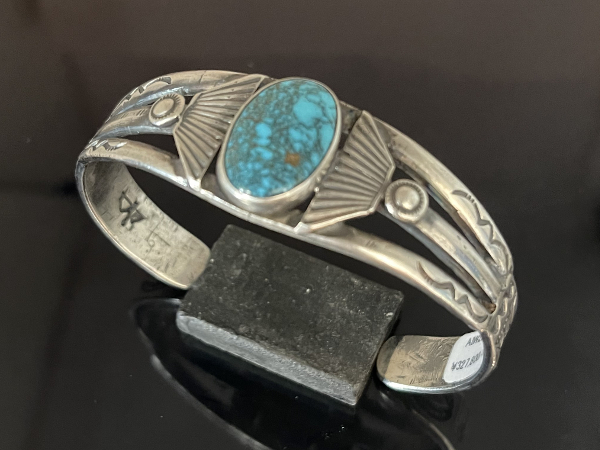 Austin or Ike Wilson = Navajo Vintage Lone Mountain Turquoise