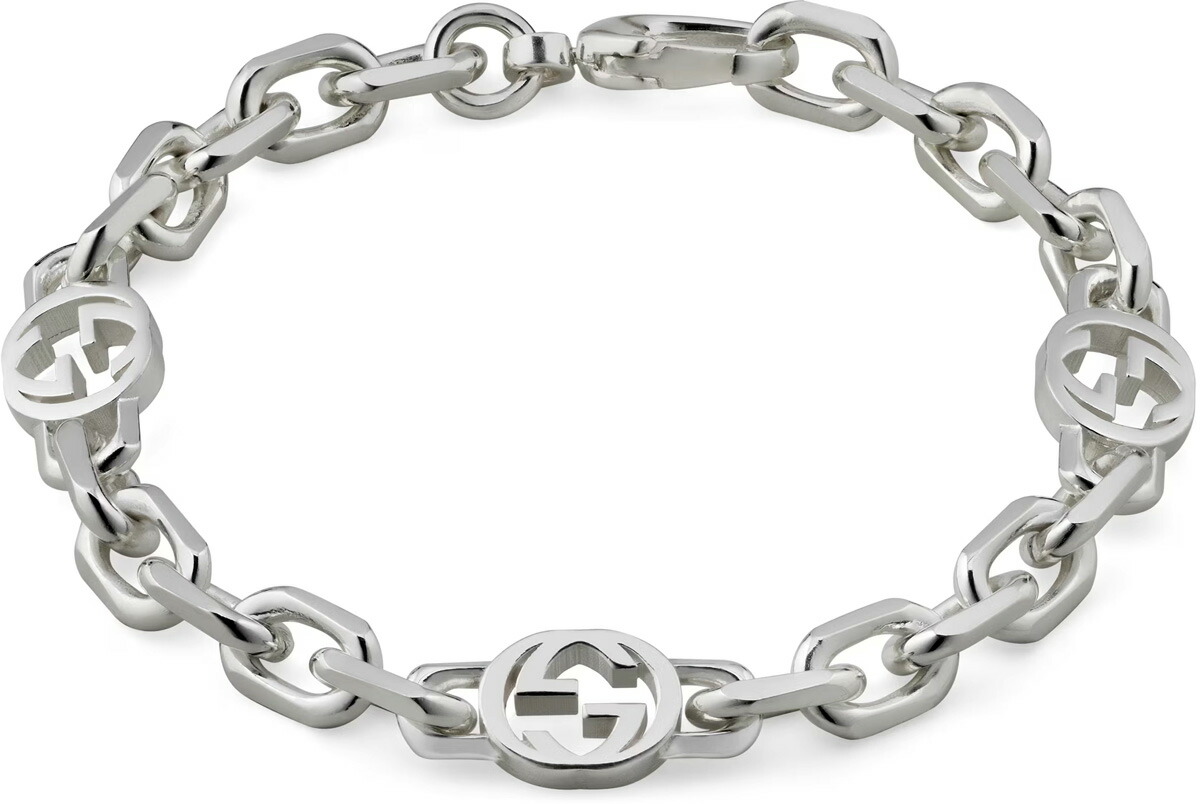 楽天市場】GUCCI グッチ BRACELETダブルGチャーム リンクチェーン