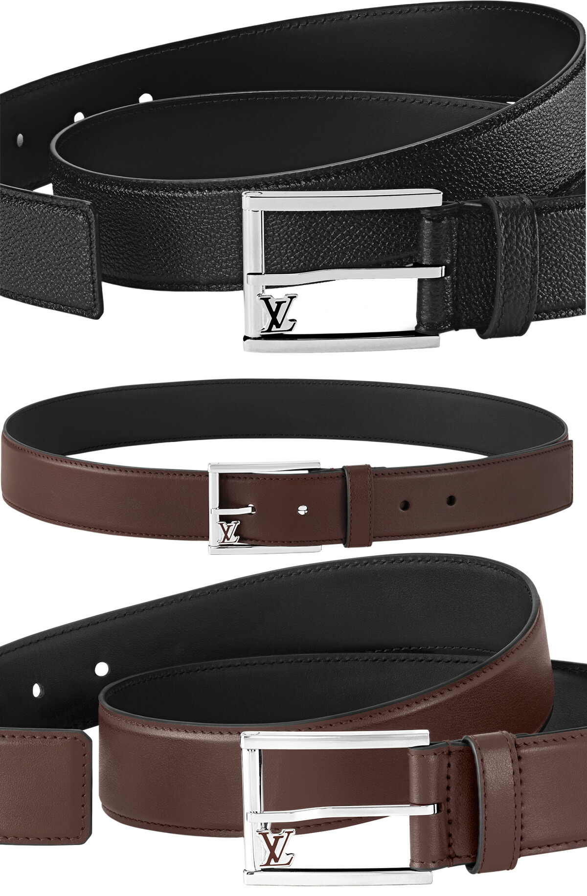 楽天市場】LOUIS VUITTONルイヴィトンメンズリバーシブルレザーベルト
