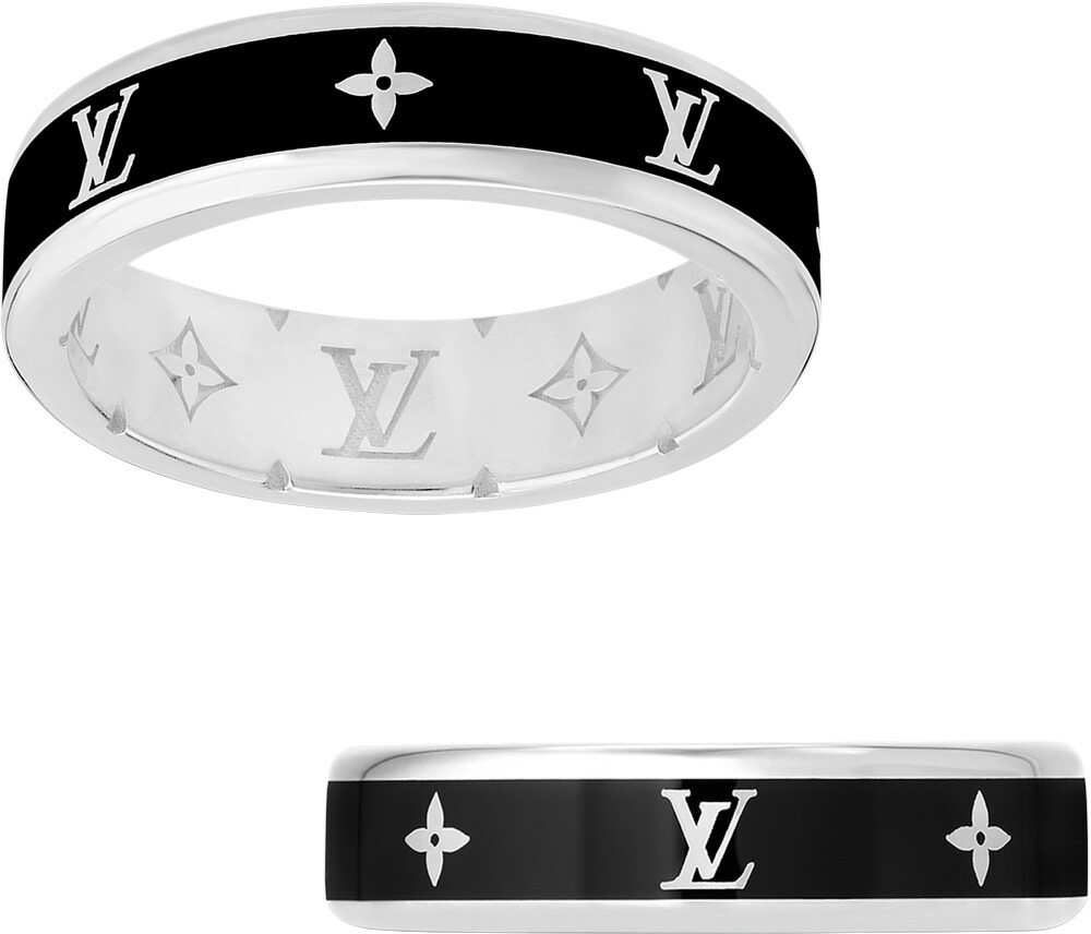楽天市場】LOUIS VUITTONルイヴィトン 指輪エンボスLVイニシャルロゴ