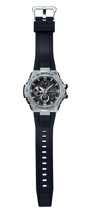 G-SHOCK G-STEEL GST-B100-1AJF メンズ ソーラー ブラック シルバー