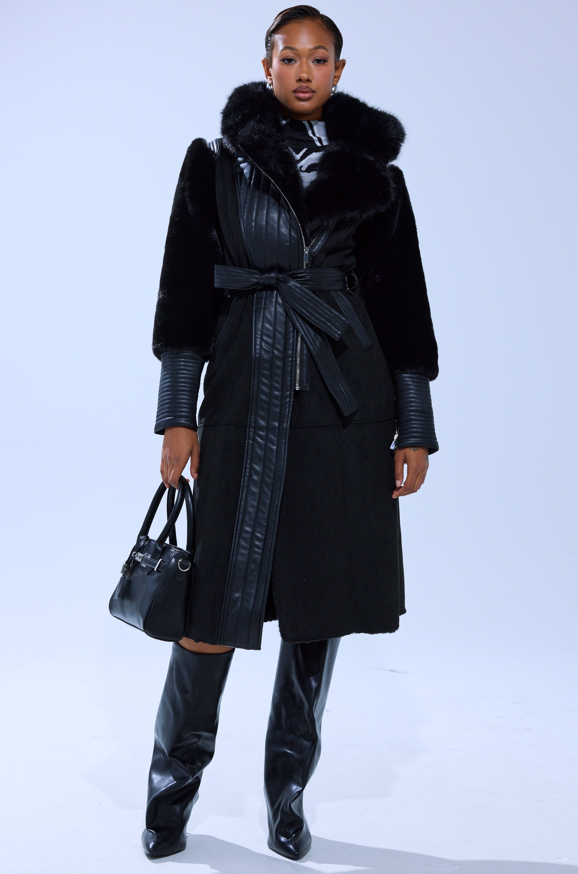 GOODIE MIXED MEDIA COAT – AKIRA