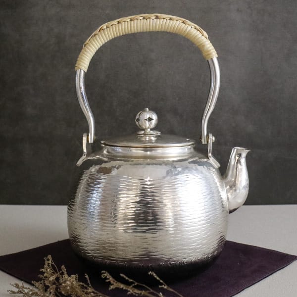 福介商店｜【秀峰堂】丸型5號銀瓶湯沸1L