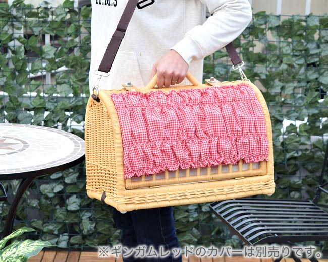 猫 キャリーバッグ ラタン キャリーマイン 大きめサイズ (SC-73