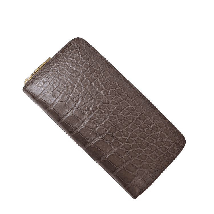 MGSABLE クロコダイル 長財布 レディース メンズ 本革 ラウンド