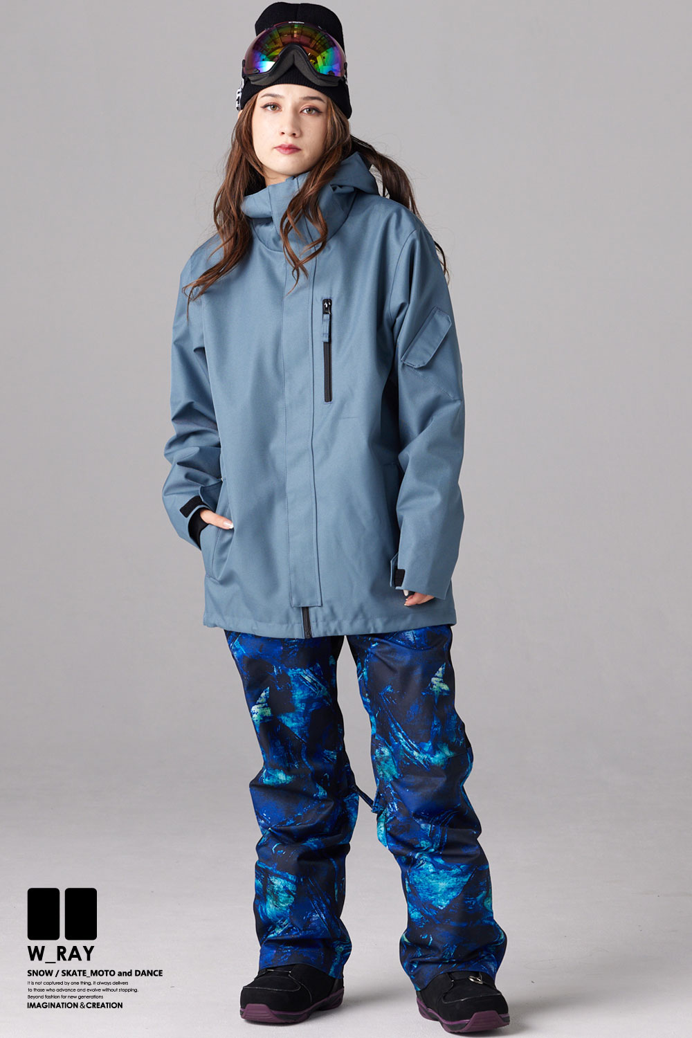 リアリズム スノーボード ウェア レディース 上下 セット スノボ