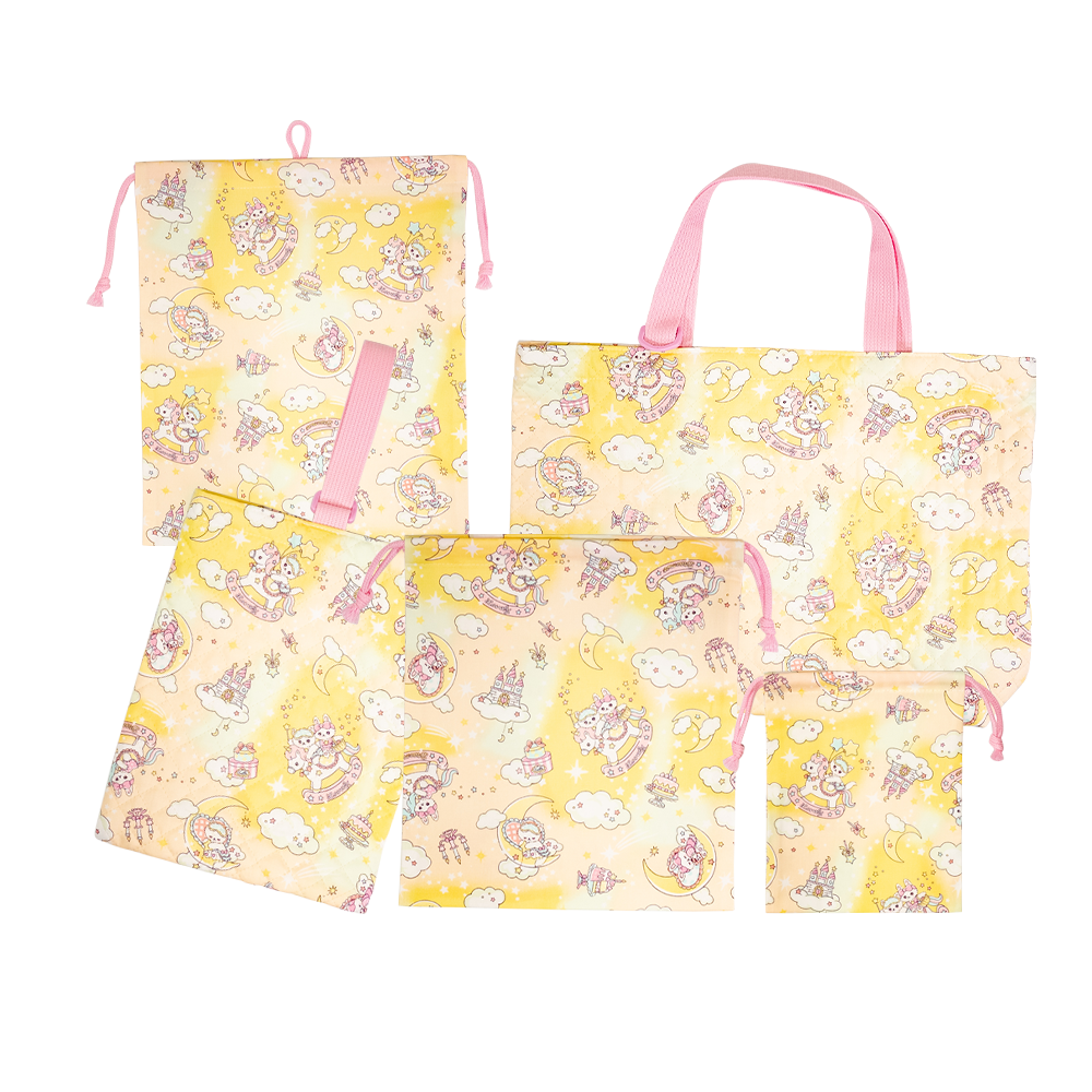 日本製 縫製工場直売】通園通学5点セット レッスンバッグセット 巾着袋