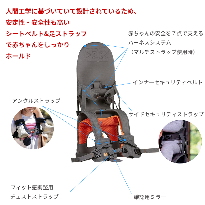 MINIMEIS 肩車キャリア ミニマイスG4 抱っこひも おんぶ紐 ベビー