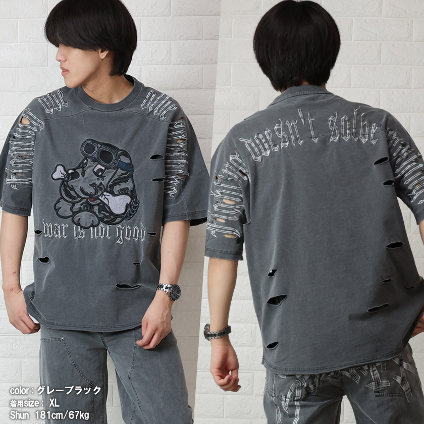 GALFY（ガルフィー） tシャツ 病みに染まりし ストリート ブランド