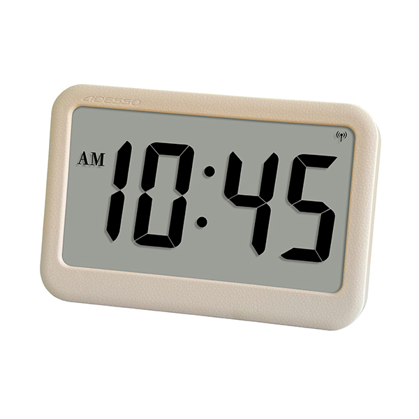 アデッソ（ADESSO） 電波時計 時刻のみ 見やすい シンプル 革風 正確