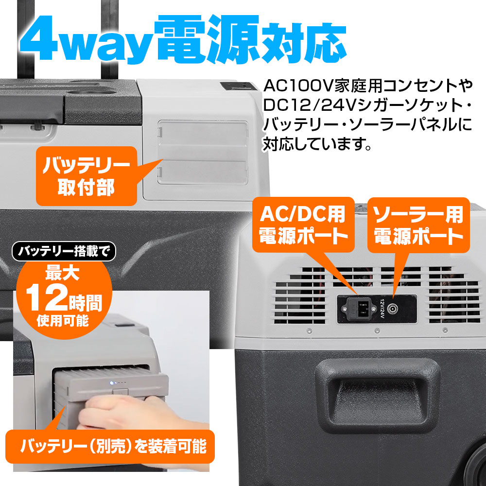 MAXWIN（マックスウィン） 車載冷蔵庫 冷凍庫 ポータブル冷蔵庫 30L