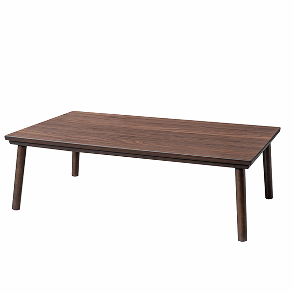 東谷 こたつテーブル 長方形 120cm フラットヒーター 薄型 薄い 4人用