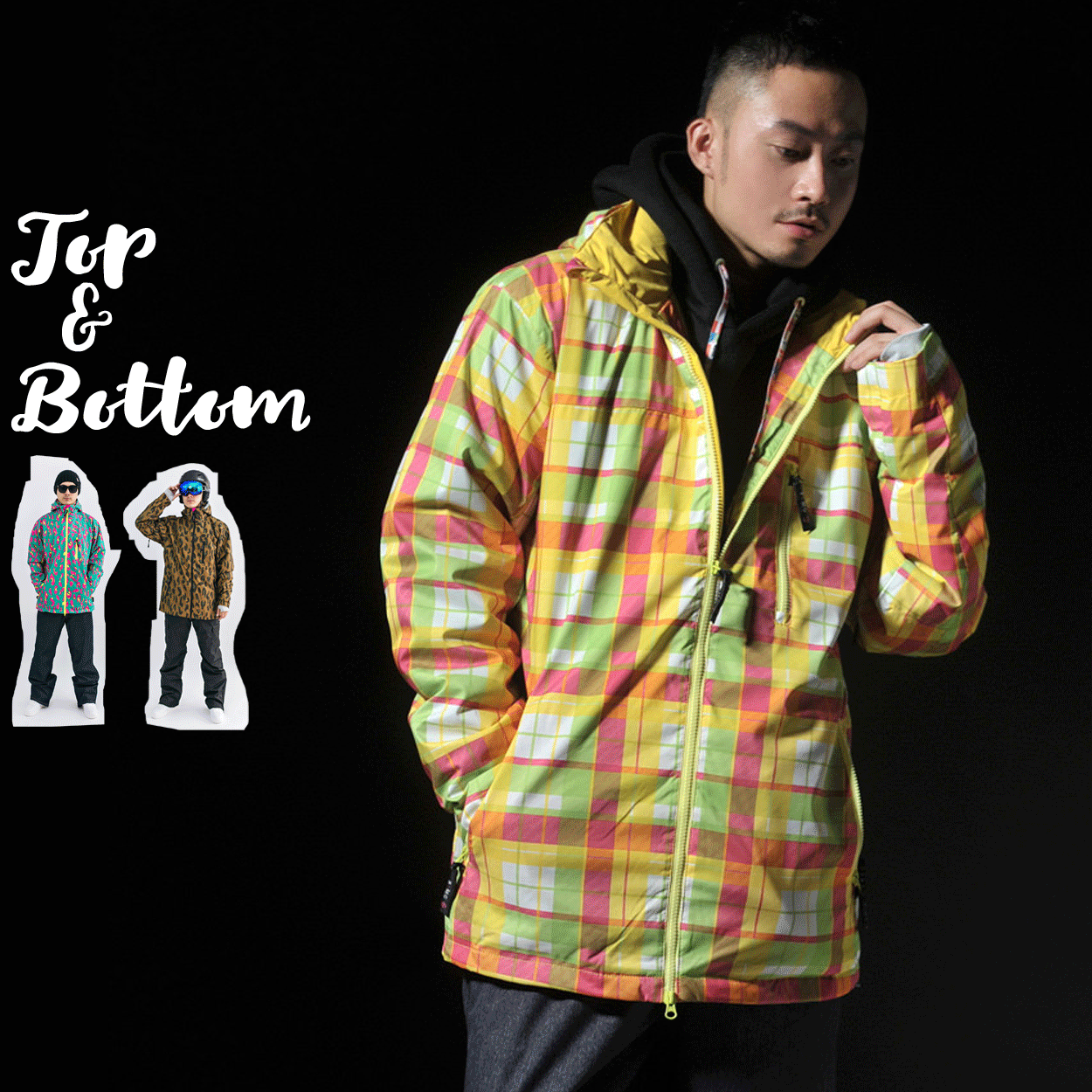 スノーボードウェア スキーウェア メンズ レディース 上下セット ユニ