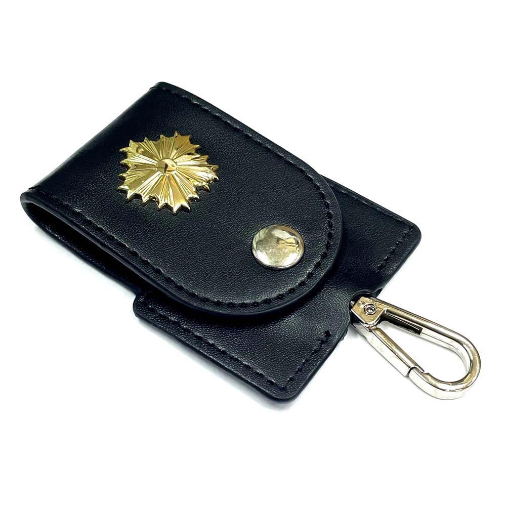 警察 ベルト ベルト帯通し 帯革 本革キーホルダー エンブレム 映画