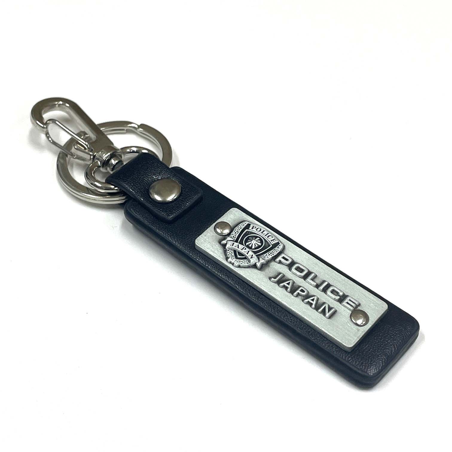 警察 エンブレム付 キーホルダー/手帳紐フック : グッズ安売り王