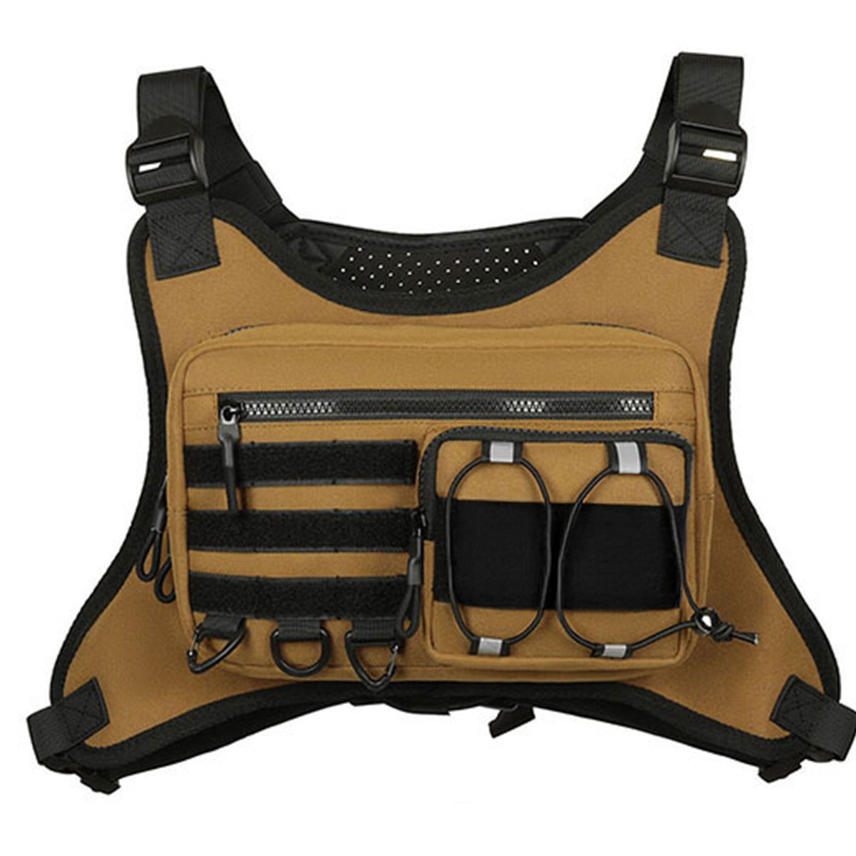 チェストリグ サバゲー タクティカルベスト 戦闘服 サイズ調整可能