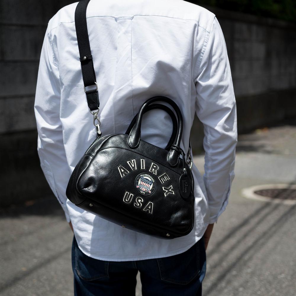 AVIREX（アヴィレックス） アビレックス ミニボストン 本革 ショルダー