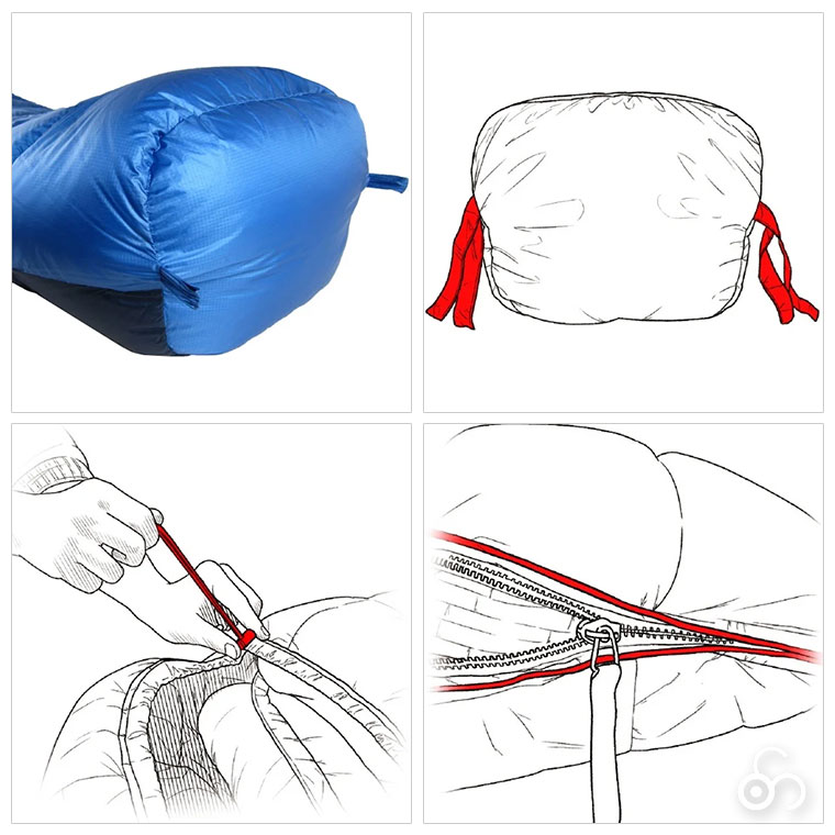 AIR DRYGHT イスカ 寝袋 エアドライト 290 ショート マミー型 撥水