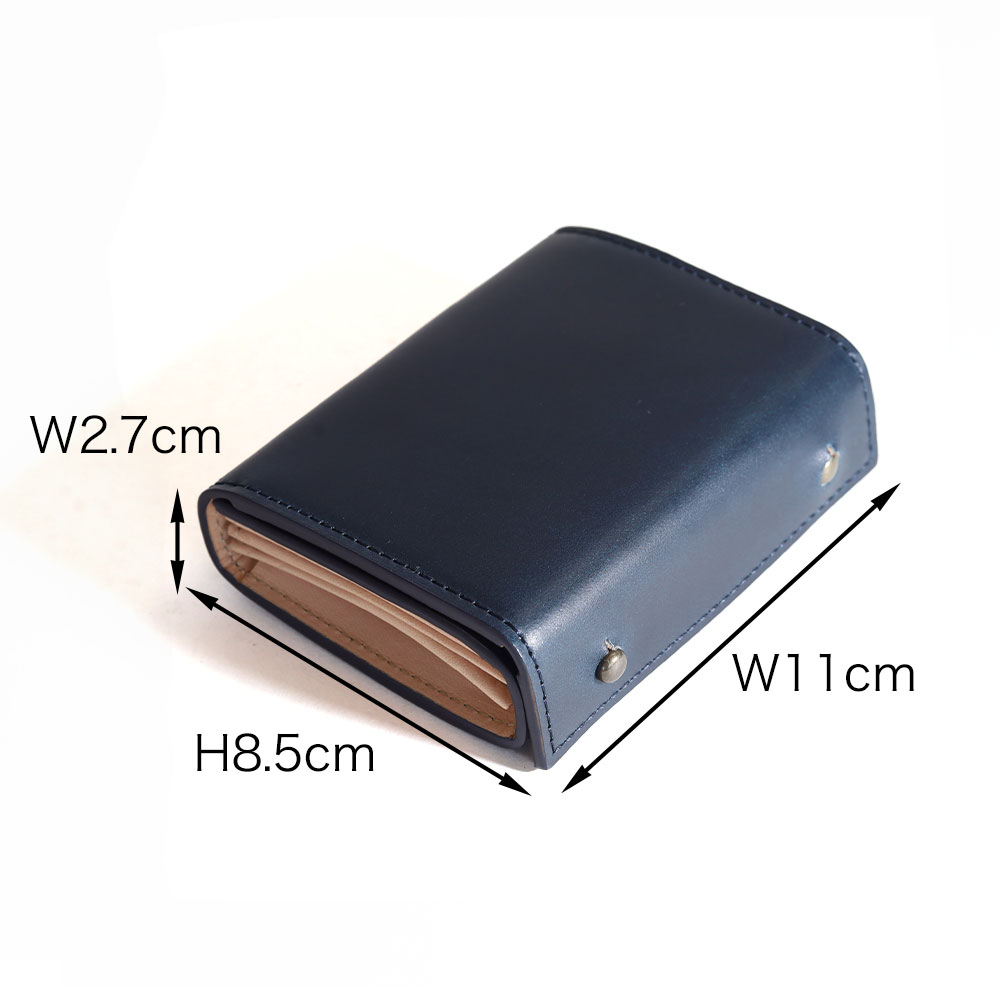 m+（エムピウ） 財布 二つ折り財布 ミッレフォッリエ2 コードバン