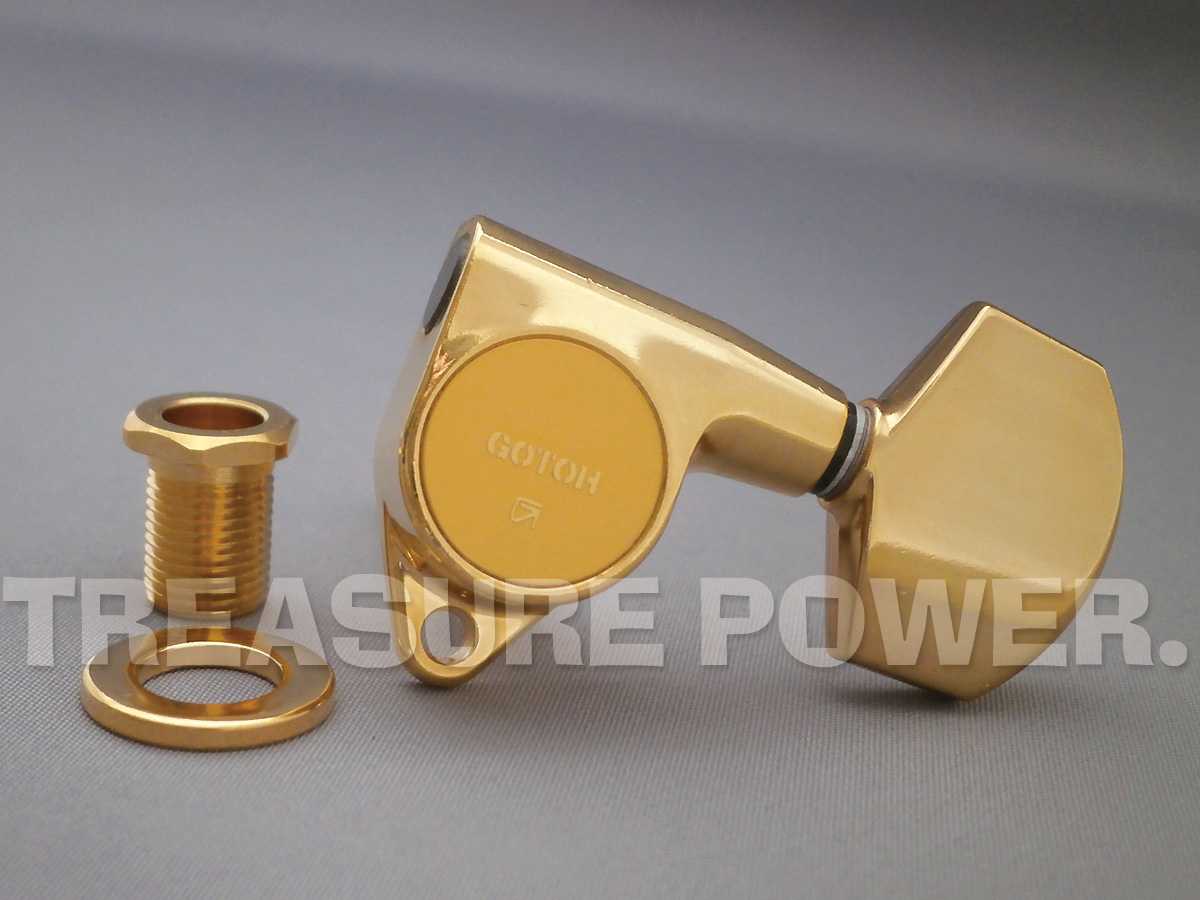 GOTOH スロテッドヘッド用 ギター ペグ ゴトー 35P450/Flash Gold