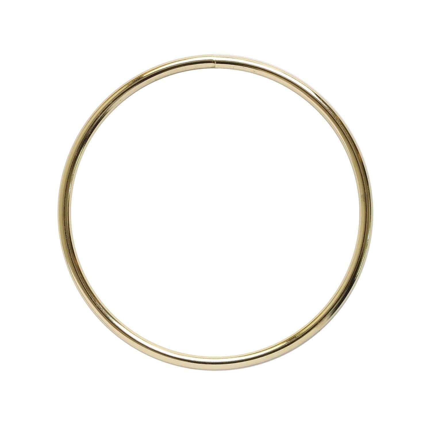 日本紐釦貿易 O型 金属持ち手 リングハンドル ゴールド 内径10cm 2本1