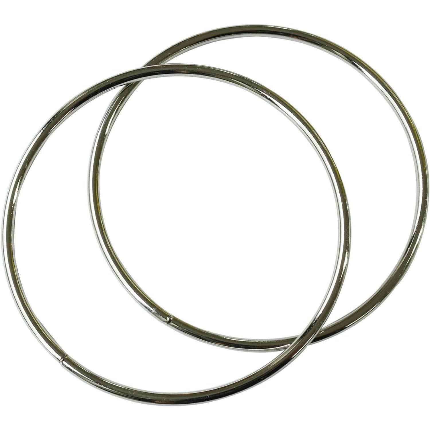 日本紐釦貿易 O型 金属持ち手 リングハンドル ゴールド 内径10cm 2本1