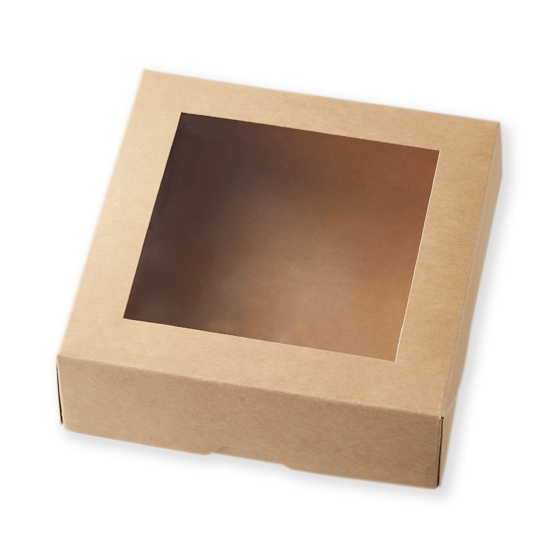 HEIKO 窓付きランチボックス 16-16 未晒無地 10枚/袋 004490122 包装