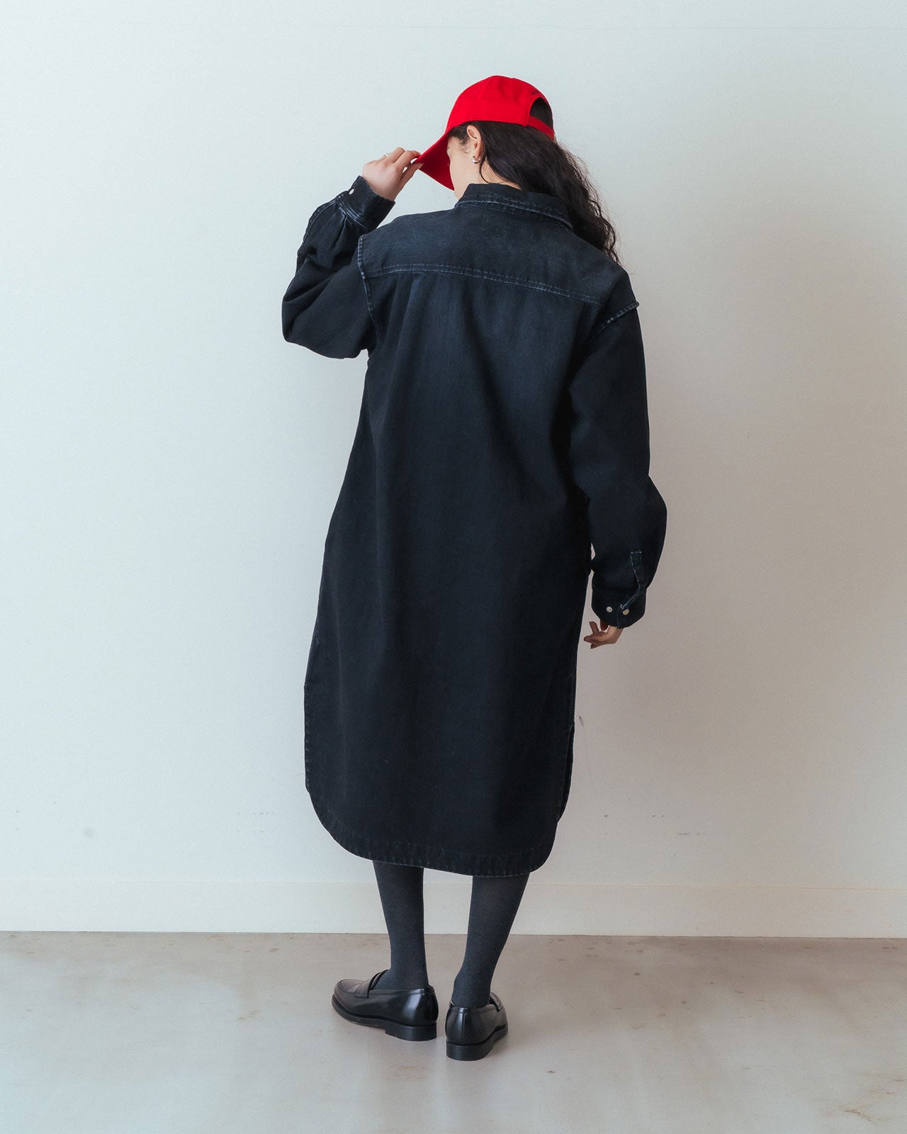 Shinzone（シンゾーン）】HALF ZIP DENIM DRESS ワンピース