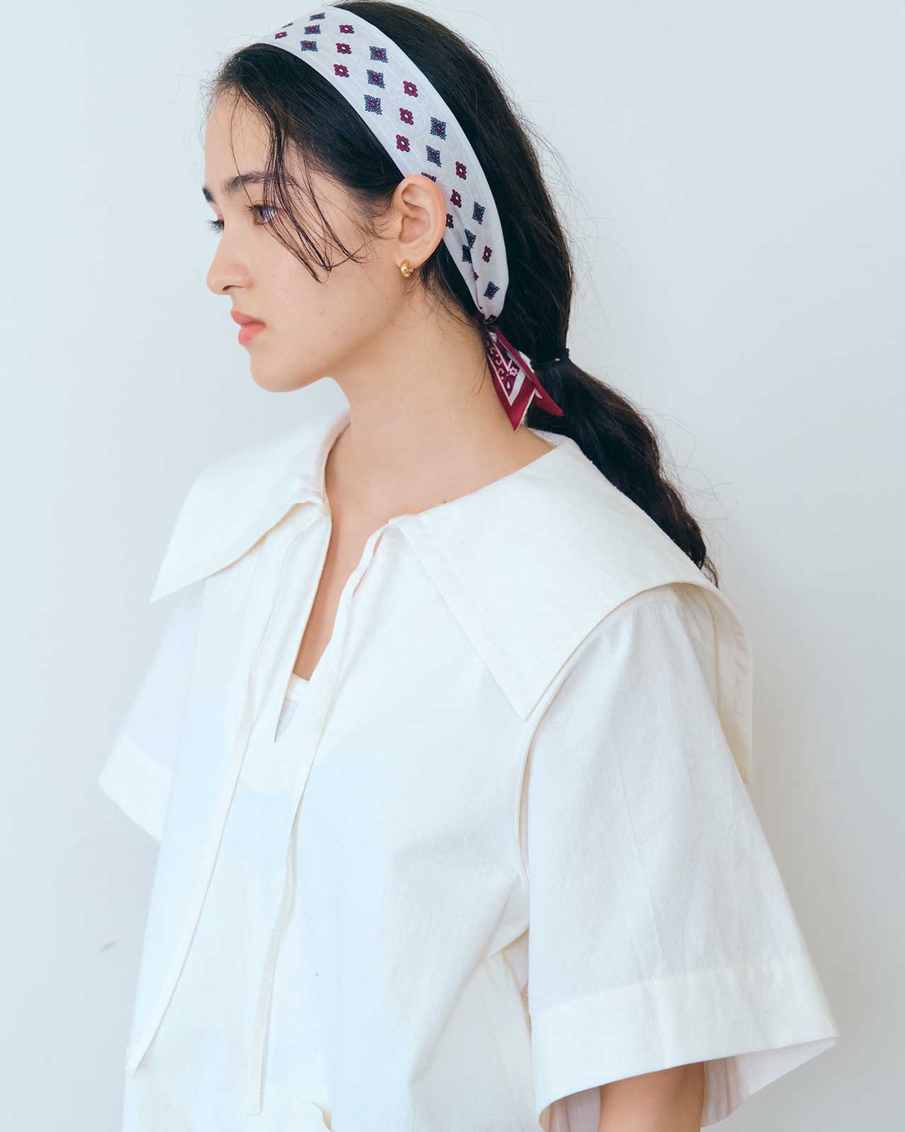 BANDANA PRINTED NARROW SCARF – Shinzone