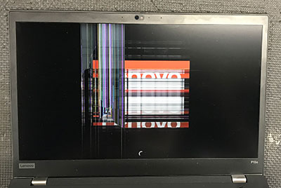 enovo ThinkPad P15s 液晶割れ修理（高知県からの宅配依頼）