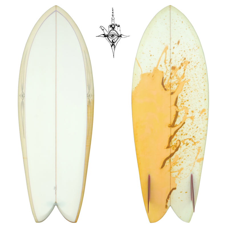 RYAN BURCH SURFBOARDS SQUIT FISH MODEL 5'1” 1/2 《 Pip Order