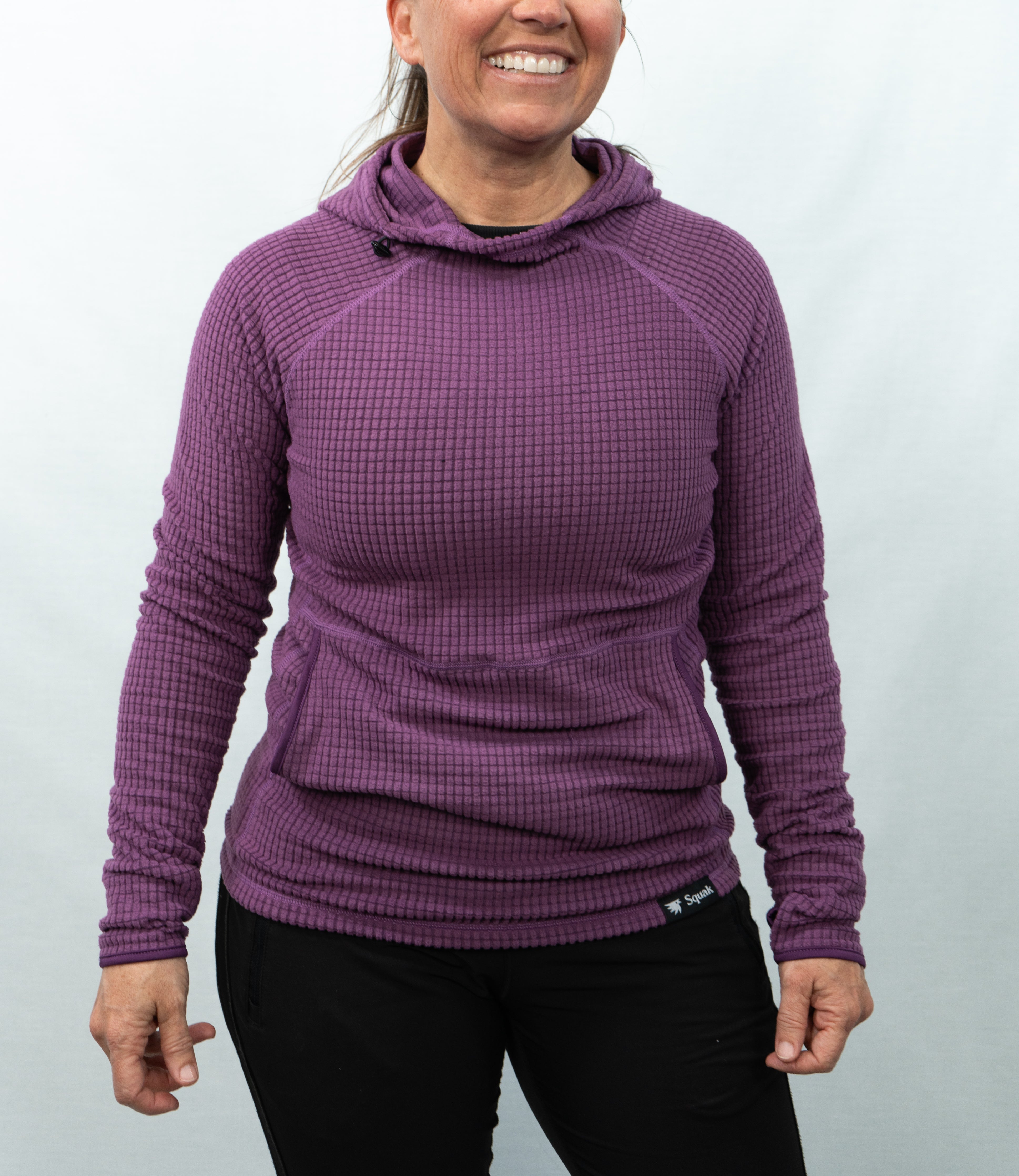 Women's Classic Squak – Grid Fleece Mid-Layer Hoodie