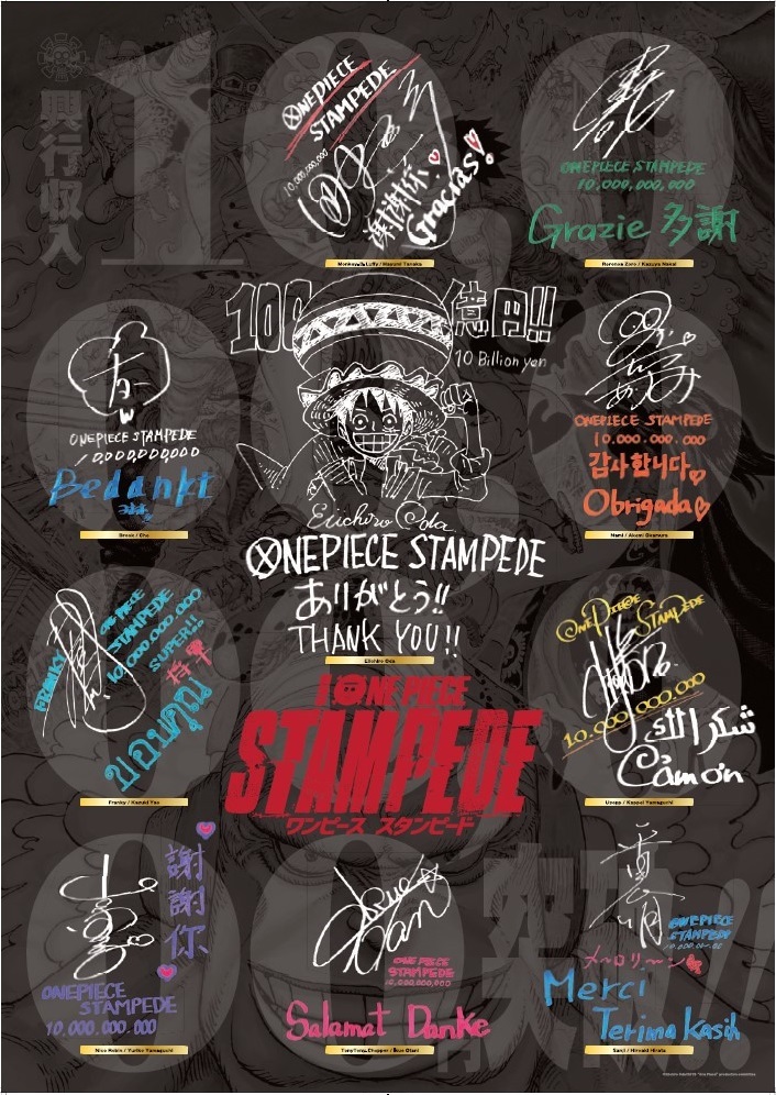 画像】劇場版『ONE PIECE STAMPEDE』世界興収が100億円を突破 声優陣