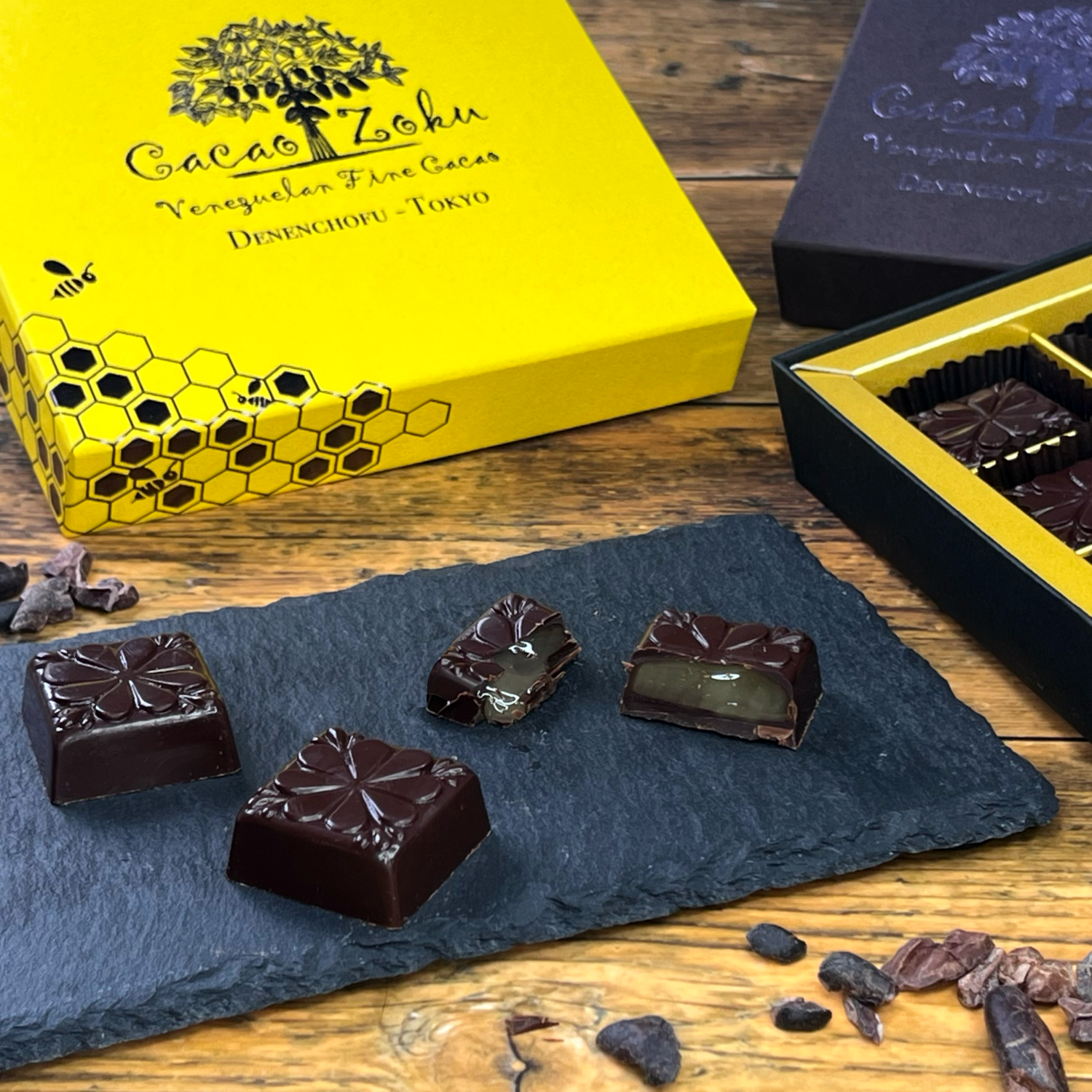 Cacao Zoku / オレンジの花の生はちみつボンボン【9個】 | ショコラナビ