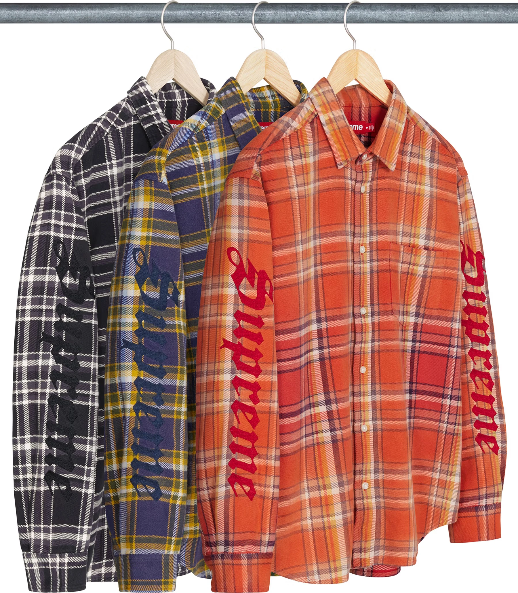 Old English Plaid Flannel Shirt | Supreme 25ss