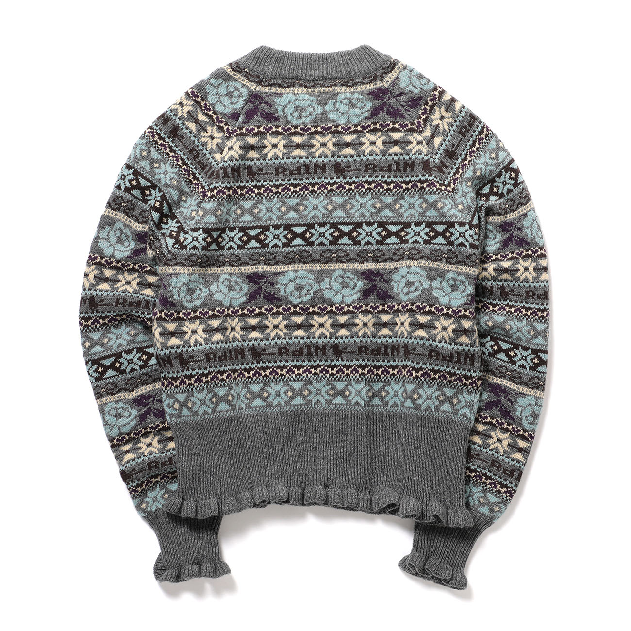 RhodolirioN / ロドリリオン | Fair Isle Sweater - H.Grey | 通販